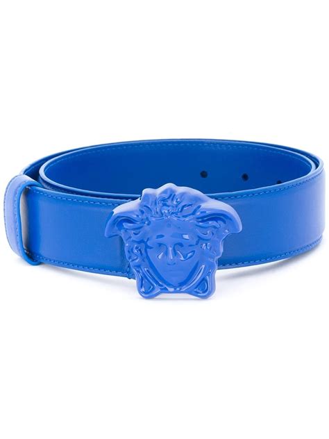 versace belt blue and silver|light blue Versace belt.